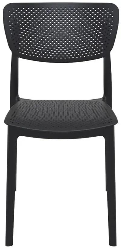 LUCY OUTDOOR DINING CHAIR BLACK