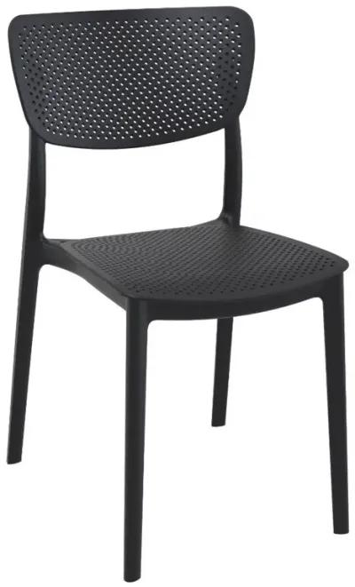 LUCY OUTDOOR DINING CHAIR BLACK