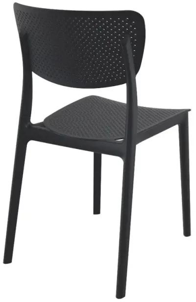 LUCY OUTDOOR DINING CHAIR BLACK