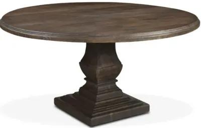 Home Trends Design Nimes 72 Inch Round Dining Table in Weathered Mango