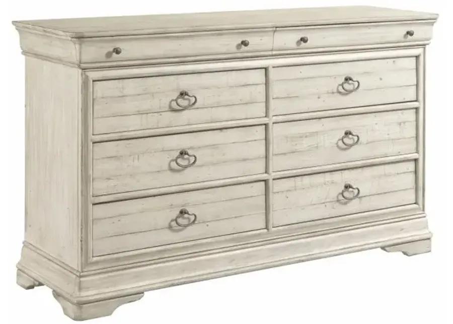 SELWYN WHITESIDE 8 DRAWER DRESSER - COTTAGE FINISH