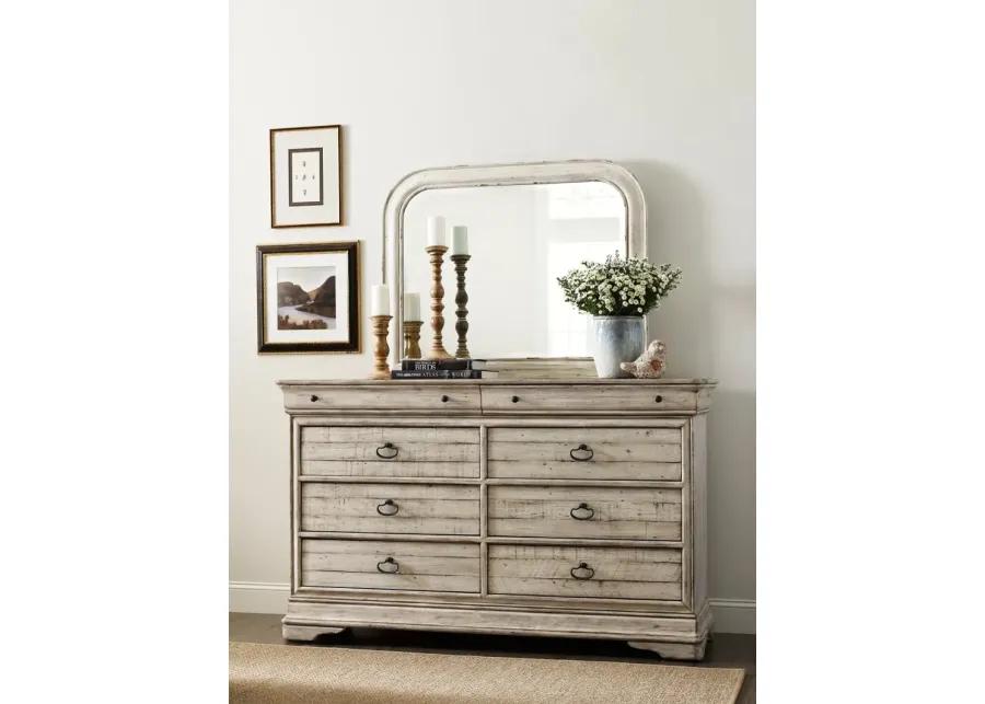 SELWYN WHITESIDE 8 DRAWER DRESSER - COTTAGE FINISH