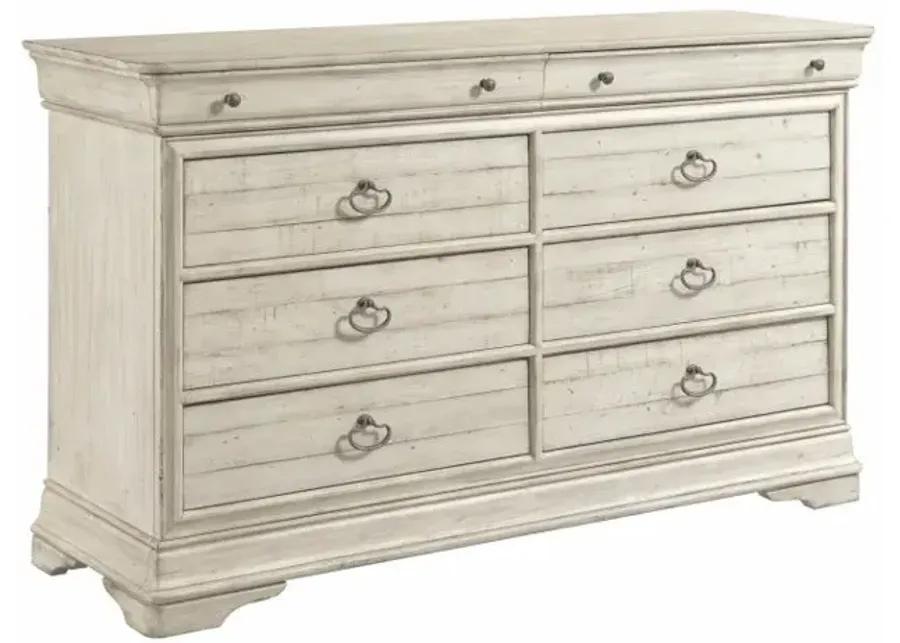 SELWYN WHITESIDE 8 DRAWER DRESSER - COTTAGE FINISH