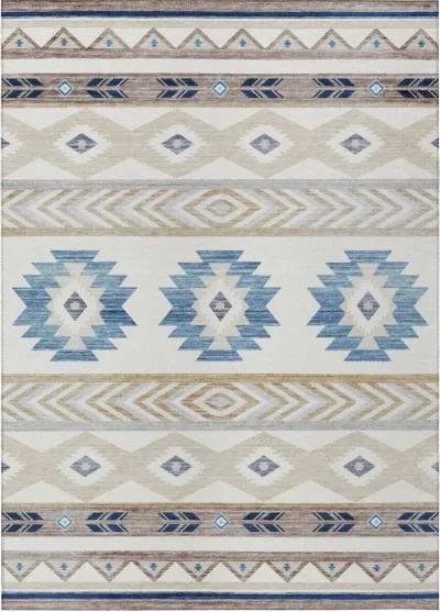 Coastal Aztec Diamond 5'X8' Area Rug