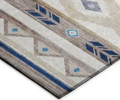 Coastal Aztec Diamond 5'X8' Area Rug