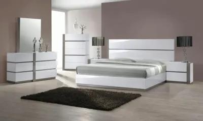 Chintaly Manila Modern 2-Tone Queen Size Bed