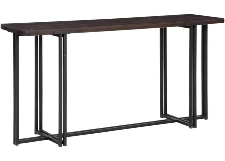 ZANDER DARK BROWN SOFA TABLE