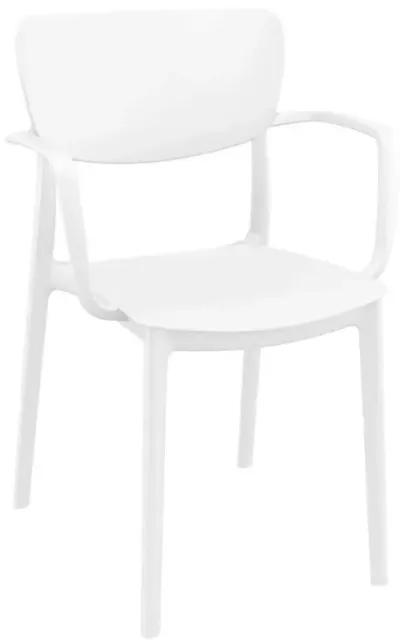 Compamia Lisa Outdoor Dining Arm Chair White