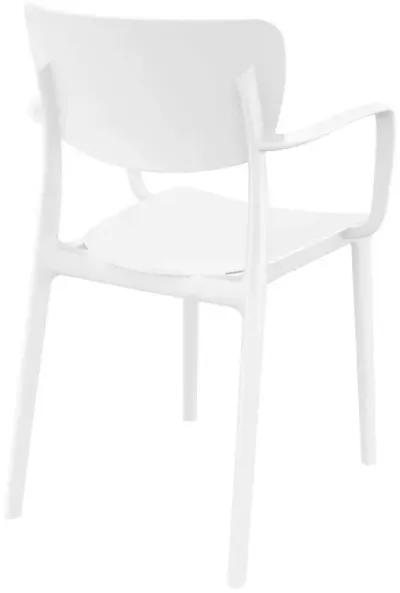 Compamia Lisa Outdoor Dining Arm Chair White