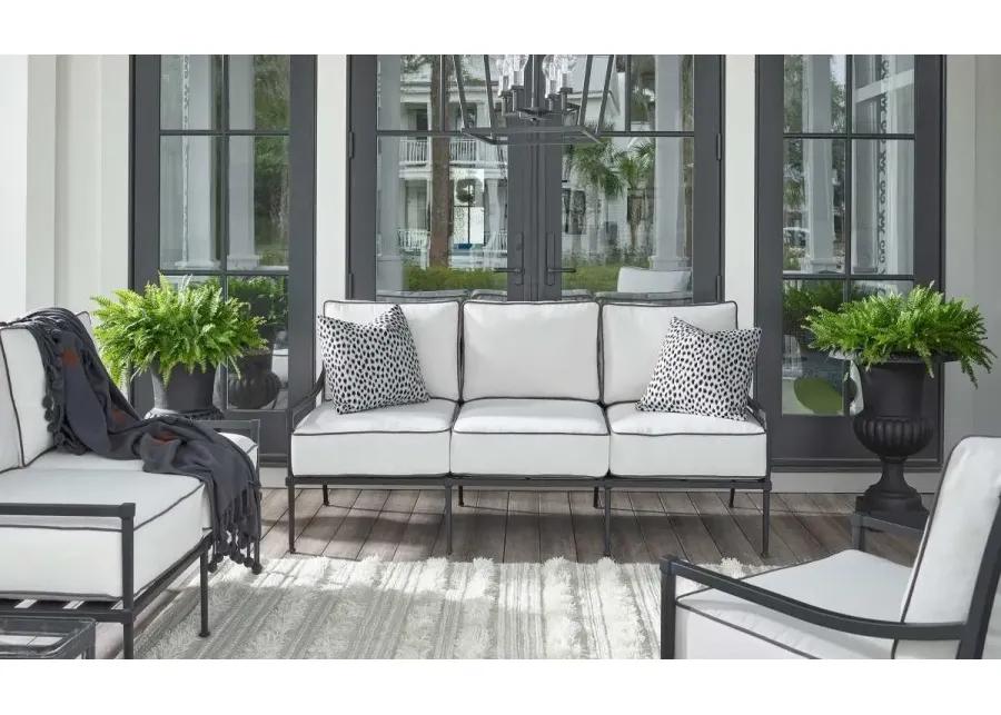 COASTAL LIVING OUTDOOR SENECA CHARCOAL ALUMINUM SOFA