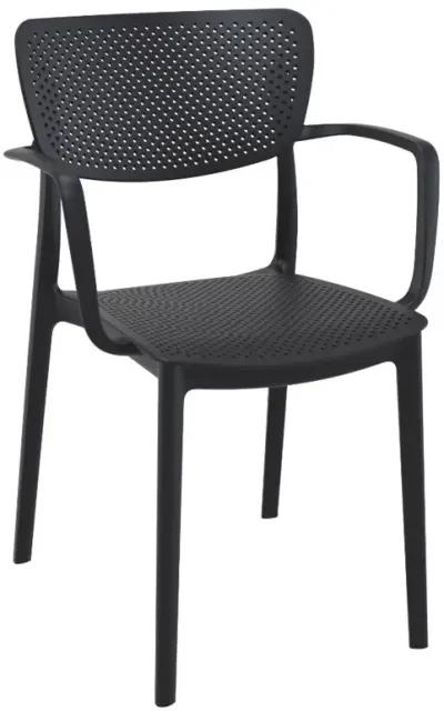 Compamia Loft Outdoor Dining Arm Chair Black