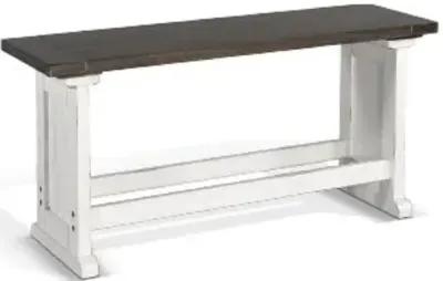 Sunny Designs Carriage House European Cottage Counter Side Wood Seat Bench