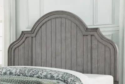 Flexsteel Plymouth Distressed Graywash King Panel Headboard