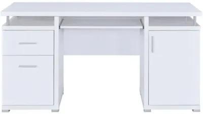 Coaster Tracy 55 Inch 2-Drawer Office Computer Desk White