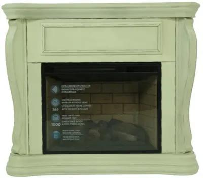 JAYDEN WHITE FIREPLACE WITH INSERT