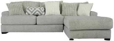 MONDO SILVER 2PC SECTIONAL