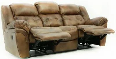 HUDSON SADDLE LEATHER RECLINING SOFA