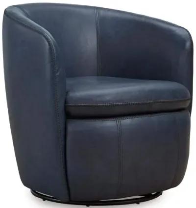 KIERREYS OCEAN 100% LEATHER SWIVEL CHAIR