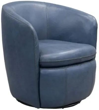 KIERREYS OCEAN 100% LEATHER SWIVEL CHAIR