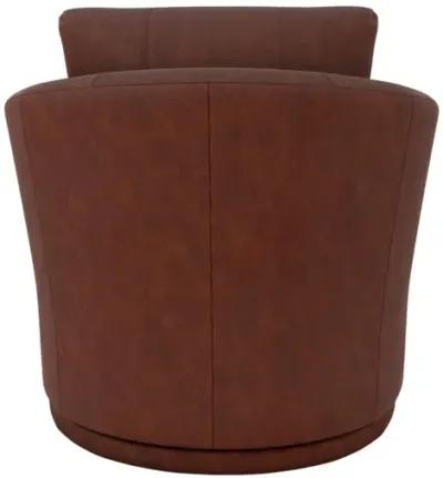 TINA HUSKY LEATHER SWIVEL CHAIR