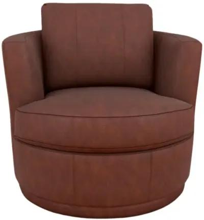 TINA HUSKY LEATHER SWIVEL CHAIR