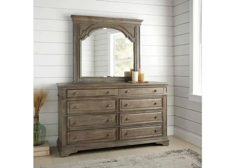 HIGHLAND PARK DARK DRESSER AND MIRROR