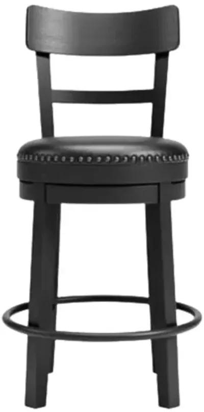 VALEBECK BLACK 24" SWIVEL BARSTOOL