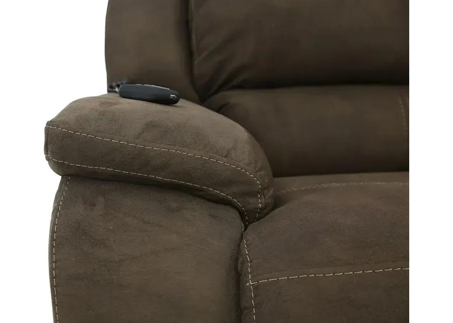 RYLEN MOCHA 3P POWER OVERSIZED RECLINER