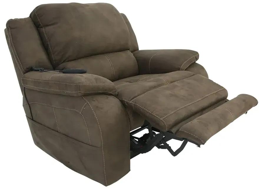 RYLEN MOCHA 3P POWER OVERSIZED RECLINER