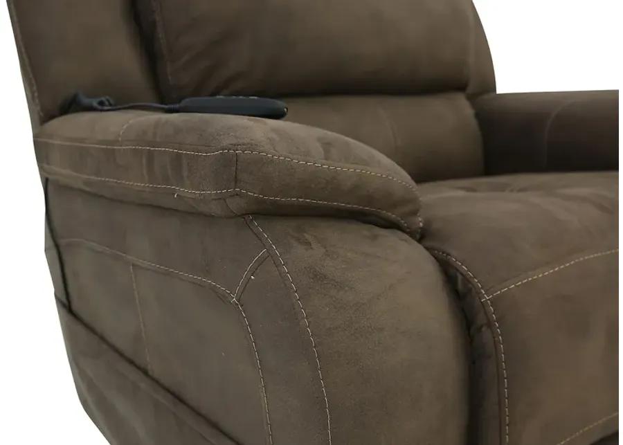 RYLEN MOCHA 3P POWER OVERSIZED RECLINER