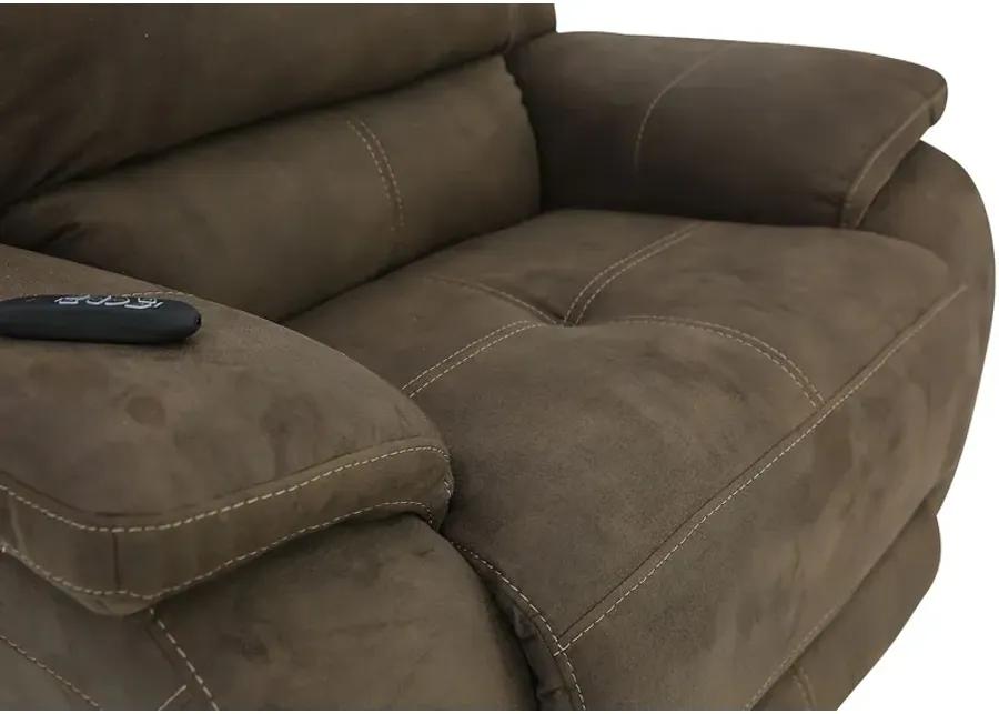 RYLEN MOCHA 3P POWER OVERSIZED RECLINER