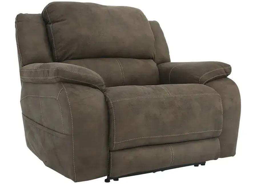 RYLEN MOCHA 3P POWER OVERSIZED RECLINER