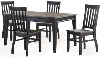 RAVEN NOIR 5 PIECE DINING SET