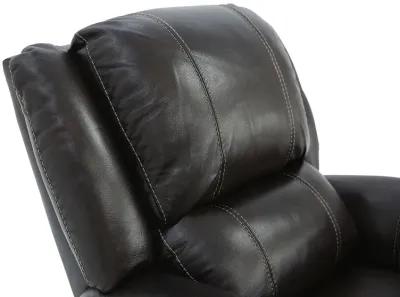 BRYCE WALNUT LEATHER SWIVEL GLIDER RECLINER