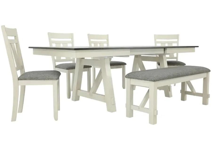 MARIBELLE 6 PIECE DINING TABLE SET