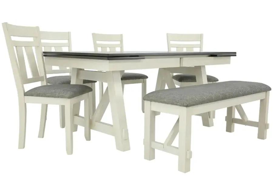 MARIBELLE 6 PIECE DINING TABLE SET