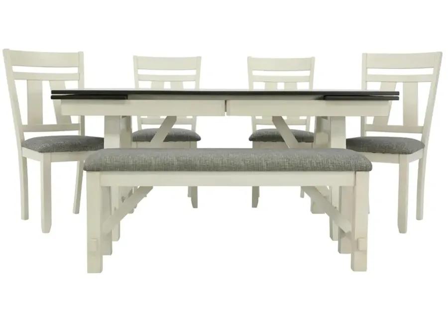 MARIBELLE 6 PIECE DINING TABLE SET