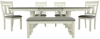 MARIBELLE 6 PIECE DINING TABLE SET