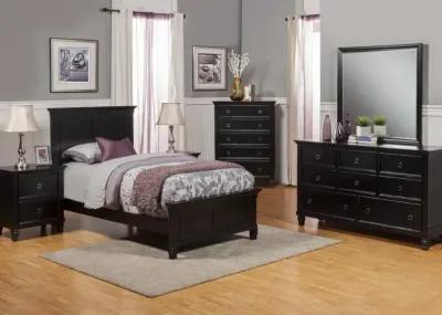 TAMARACK BLACK TWIN BED