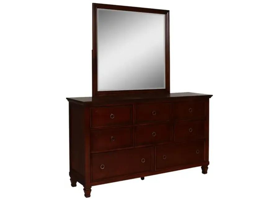 TAMARACK CHERRY DRESSER AND MIRROR