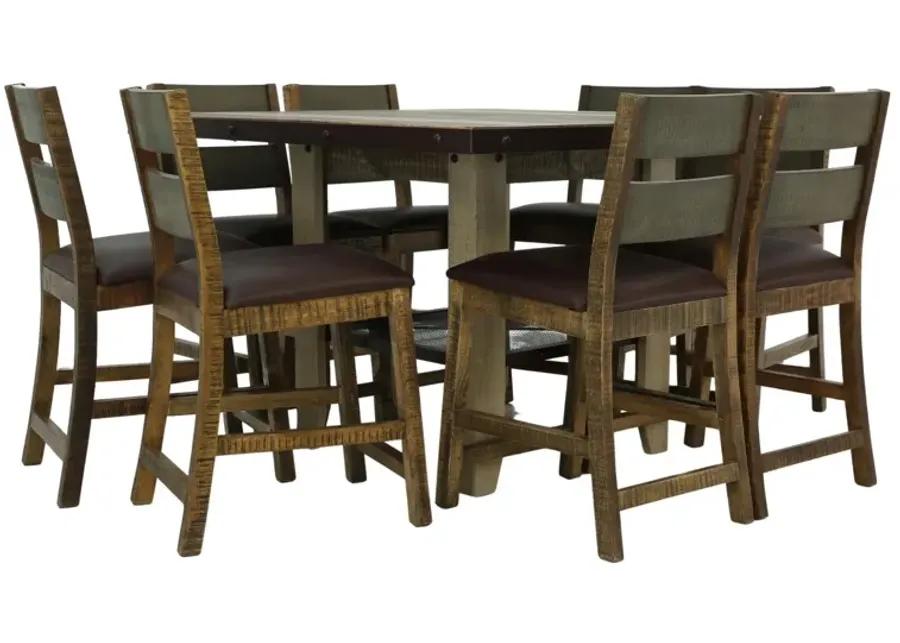 JEFFERSON 9 PIECE COUNTER HEIGHT DINING SET