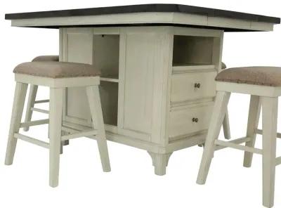 MYSTIC CAY 5PC BACKLESS STOOL DINETTE