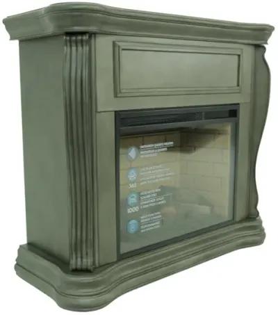 JAYDEN GRAY FIREPLACE WITH INSERT