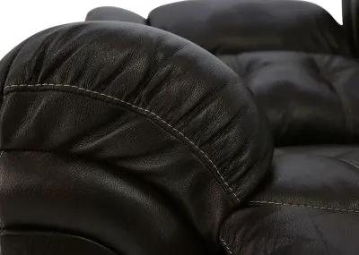 HUDSON CHOCOLATE LEATHER 1P POWER SOFA