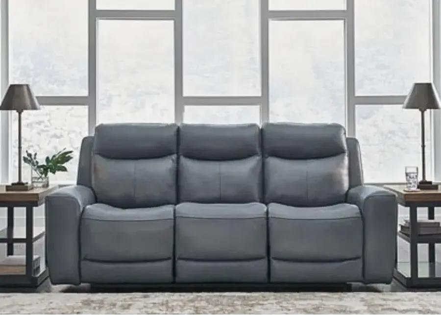 MINDANAO STEEL LEATHER 2P POWER SOFA