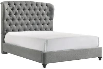 LINDA GREY QUEEN BED