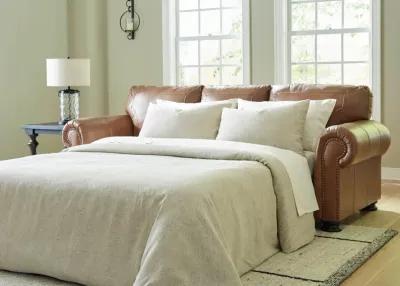 CARIANNA CARAMEL LEATHER QUEEN SLEEPER