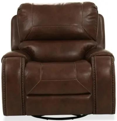 KEILY BROWN SWIVEL GLIDER RECLINER