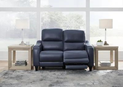 MERCOMATIC OCEAN LEATHER 2P POWER RECLINING LOVESEAT