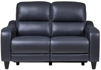 MERCOMATIC OCEAN LEATHER 2P POWER RECLINING LOVESEAT